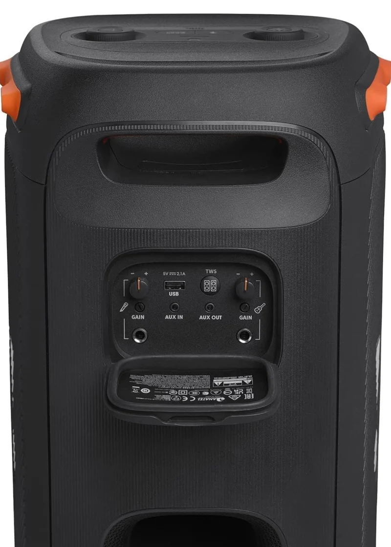 JBL PartyBox 110 - Portable Party Speaker with Built-in Lights, Powerful Sound - Black