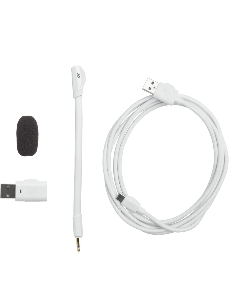 JBL Quantum 360P - Wireless Over-Ear Console Gaming Headset with Detachable Boom - (White)