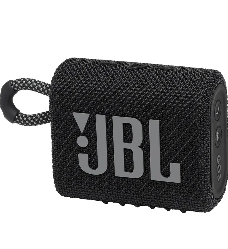 JBL Go 3 - Portable Mini Bluetooth Speaker, big audio and punchy bass, IP67 waterproof - (Black)