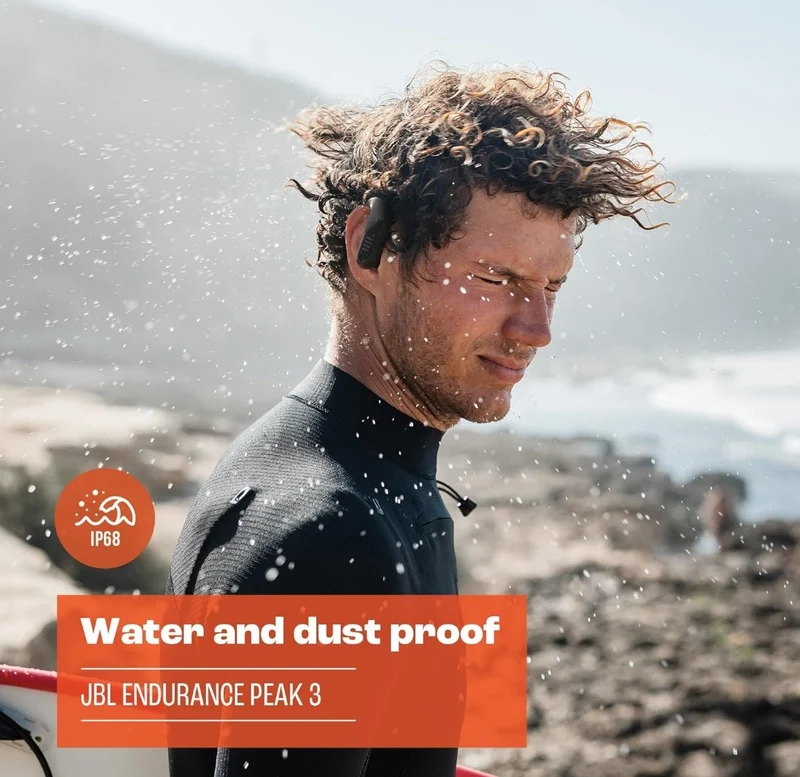 JBL Endurance Peak 3 - Dust and Water Proof (IP68) True Wireless Active Earbuds - (White)