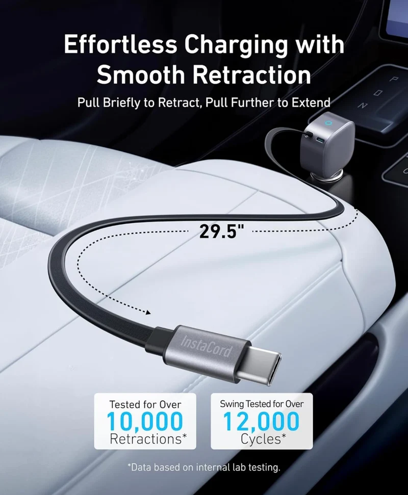 Anker USB-C Car Charger, 75W Max, Ultra-Compact, Type-C Fast Charger - NEW