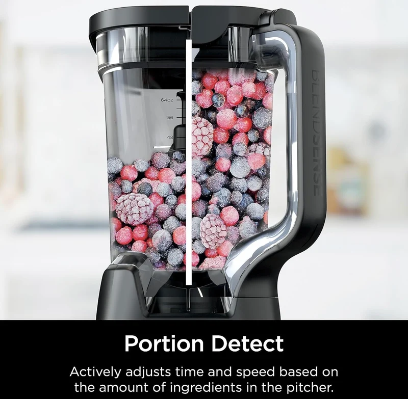 Ninja Detect Power Blender Pro + Personal Single-Serve, BlendSense Technology Compact Kitchen Countertop, 1800 P-Watts, 72 oz. Pitcher, (2) 24 oz. Cups - Black TB301