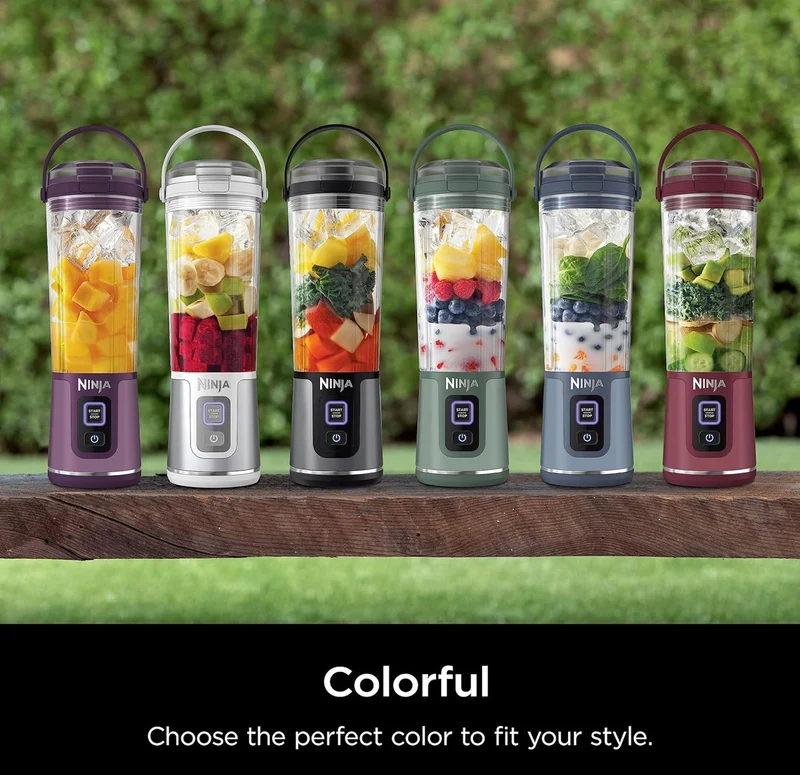 Ninja BC151PR Blast Portable Blender, Cordless, 18oz. Vessel, Personal Blender BPA Free, Leakproof-Lid & Sip Spout, USB-C Rechargeable, Dishwasher Safe Parts - Passion Fruit