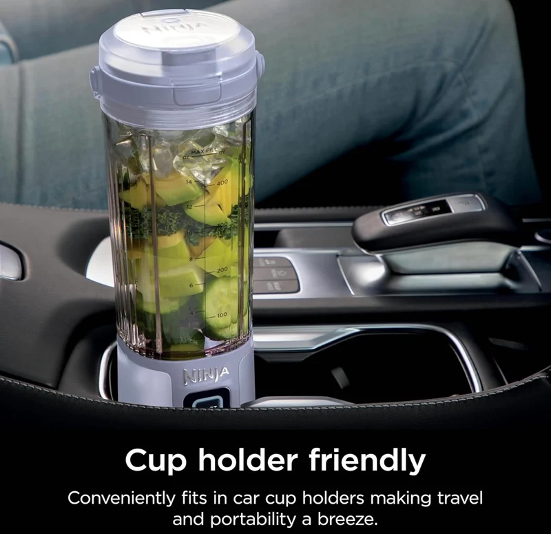 Ninja Blast Portable Blender, Cordless, 18oz. Vessel, Personal Blender BPA Free, Leakproof-Lid and Sip Spout, USB-C Rechargeable, Dishwasher Safe - Tinted Lavender (BC151LD)