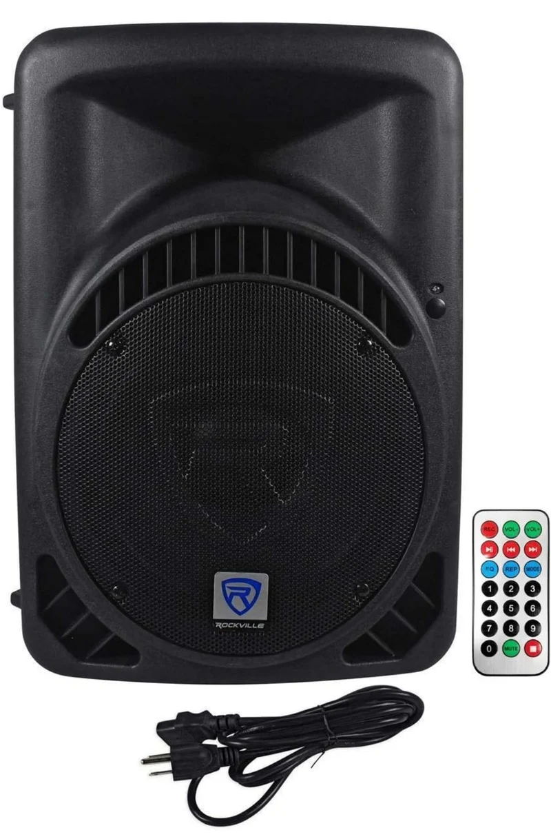 Rockville RPG12BT 12" Powered 800W DJ PA Speaker BlueTooth, USB, SD, EQ, Remote