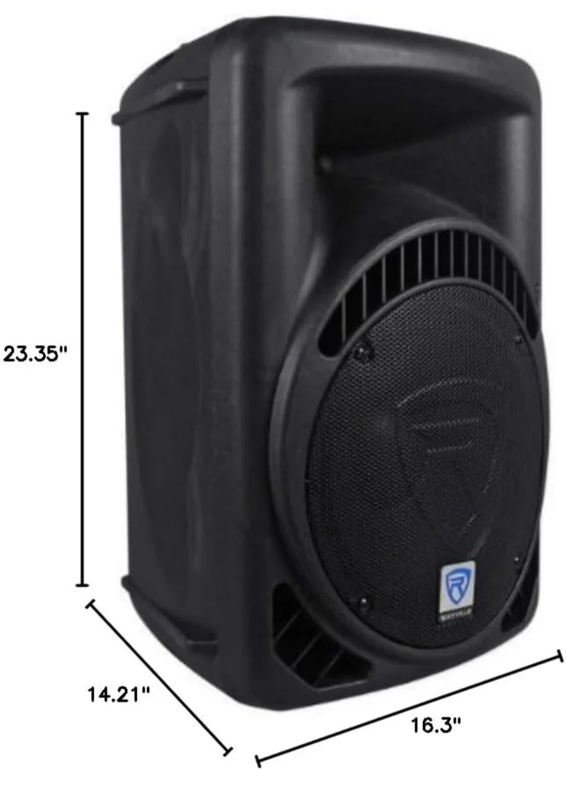 Rockville RPG12BT 12" Powered 800W DJ PA Speaker BlueTooth, USB, SD, EQ, Remote