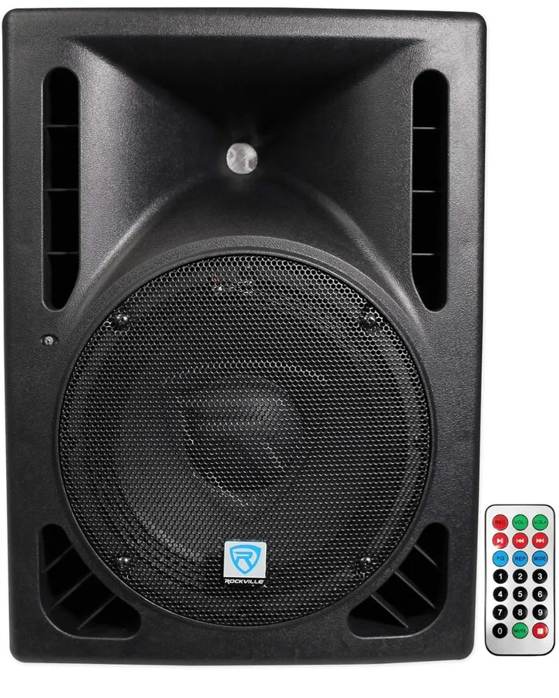 Rockville RPG10BT 10 INCHES Powered DJ PA Speaker BlueTooth - 600W USB, SD, Remote - NEW