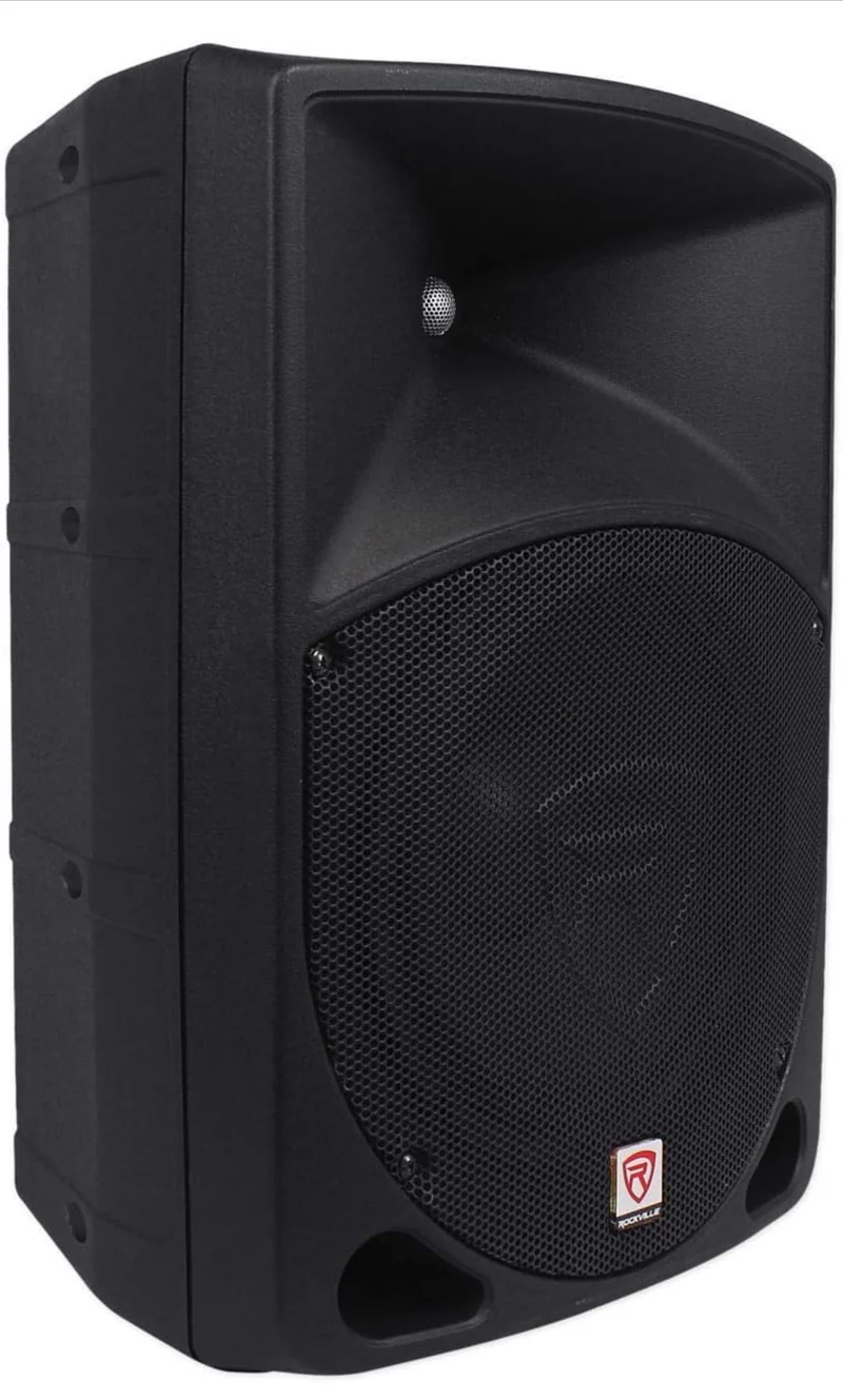 Rockville RPG10 10" 600W Powered DJ PA Speaker System, Deep Bass, 2 Channel Mixer, EQ - Perfect for Live Music, Events, and Parties