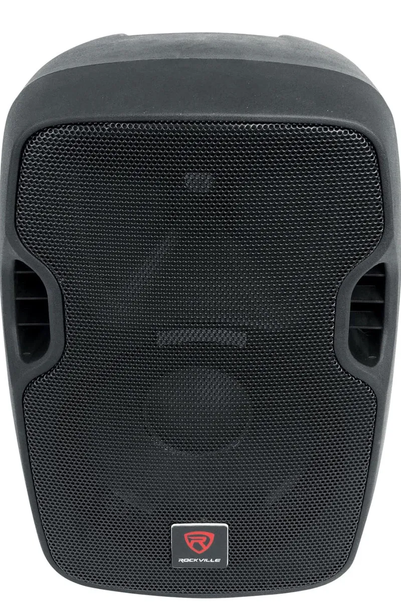 Rockville BPA10 10" 400W Powered PA DJ Speaker with Bluetooth, XLR, 1/4", RCA, 1/8" Inputs, USB/SD Music Player, Deep Bass, Remote Included