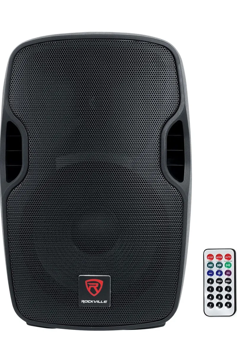 Rockville BPA12 600W 12" Powered Active DJ PA Speaker, Bluetooth, USB/SD Inputs, Portable, Perfect for Events and Performances