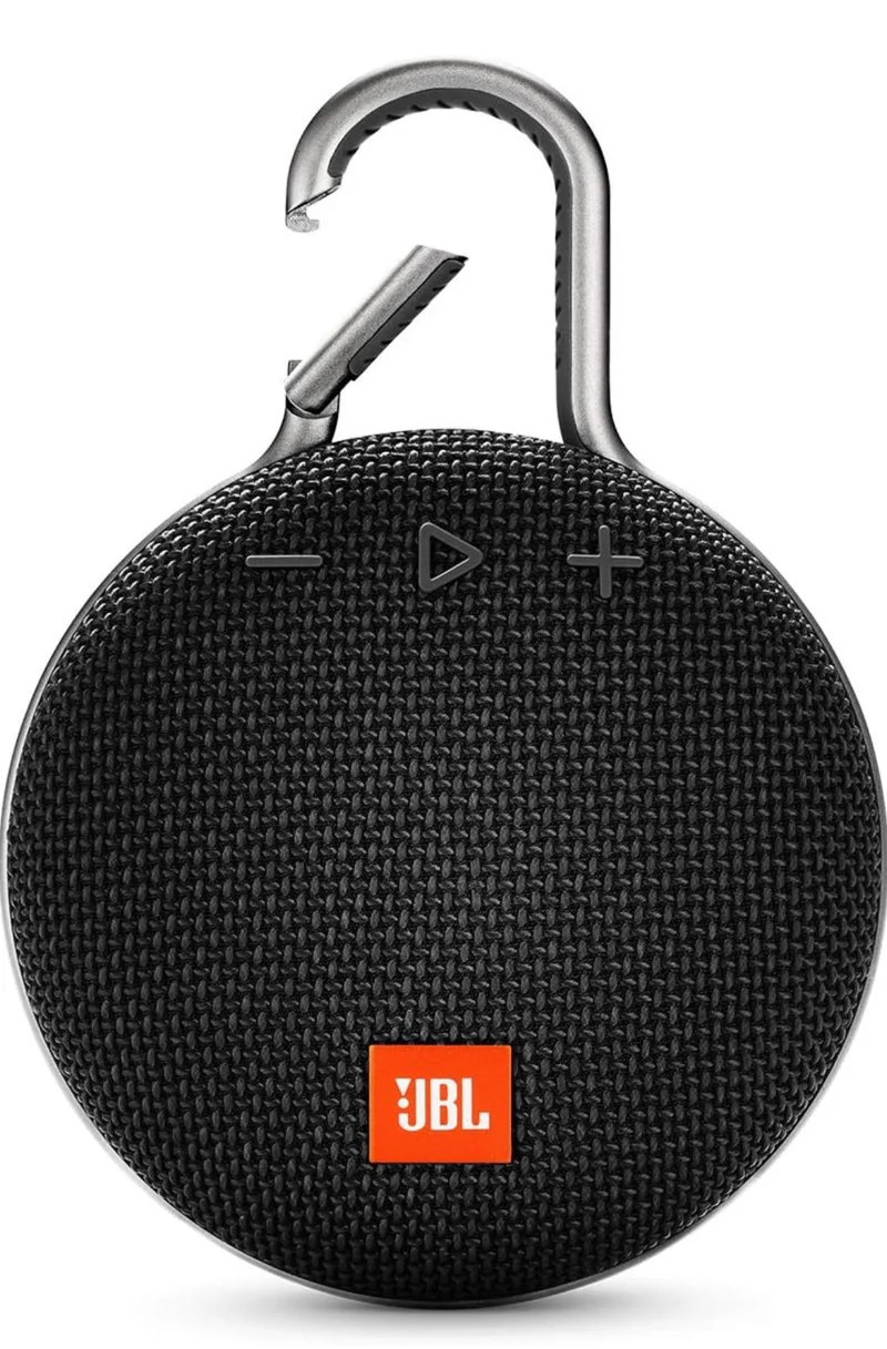 JBL Clip 3 Waterproof, Durable & Portable Bluetooth Speaker - Up to 10 HRS of Play Noise-Cancelling Speakerphone & Wireless Streaming - Black