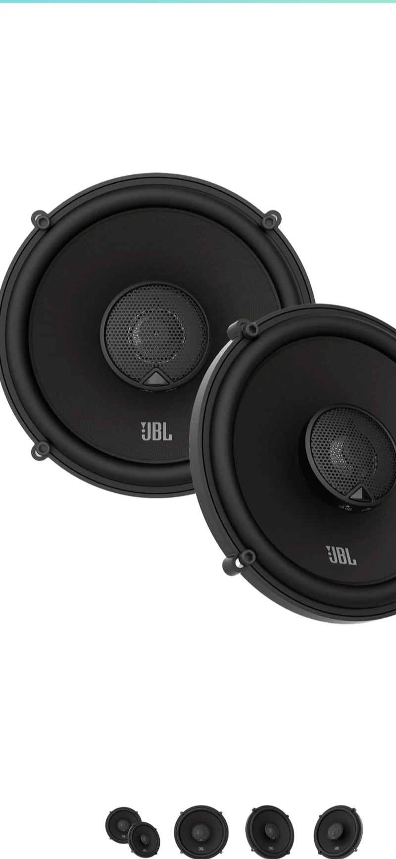 JBL 6 1/2 Inches Step-up Multielement Car Audio Speaker System NO Grill - Black