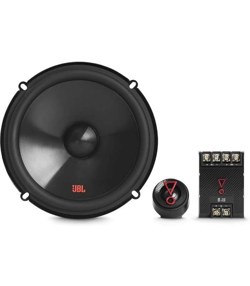 JBL Stage 3607CF - 6.5" Two-way car audio component system w/crossover - No Grill