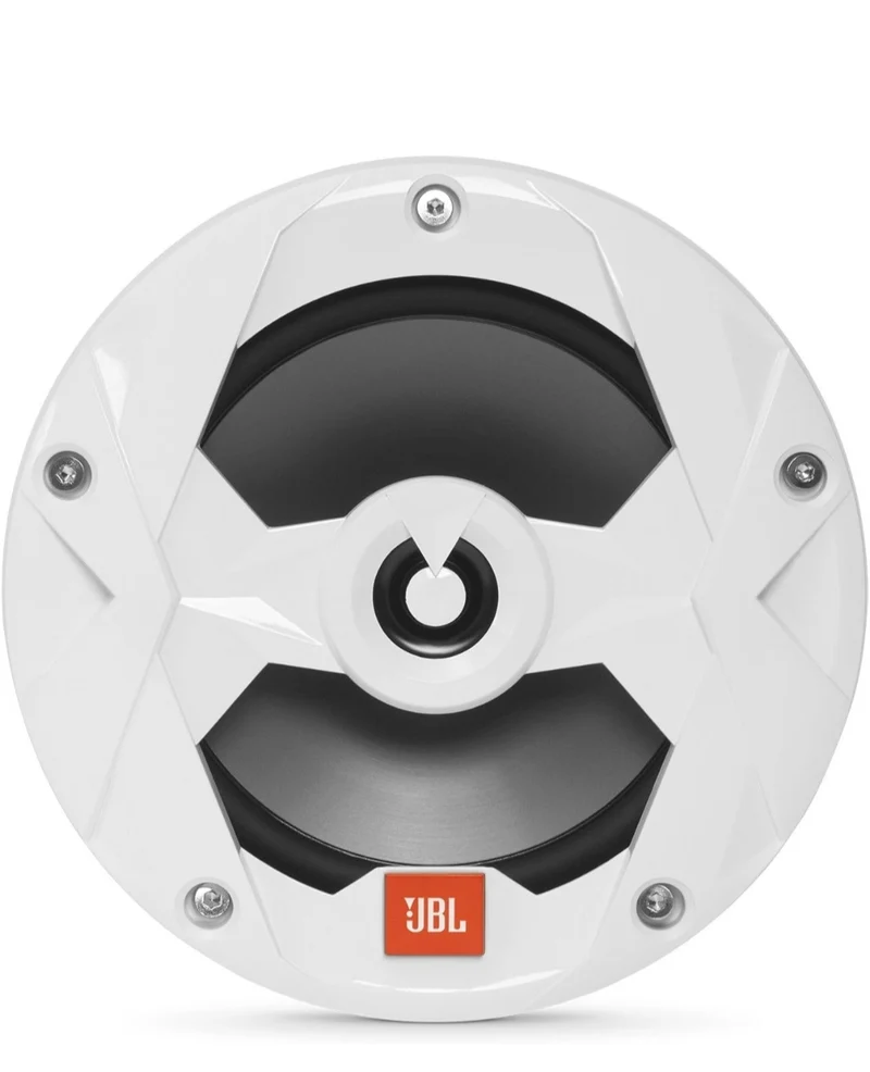 JBL - Marine Series 6-1/2” (160mm) two-way audio multi-element speaker with RGB lighting 75W – White