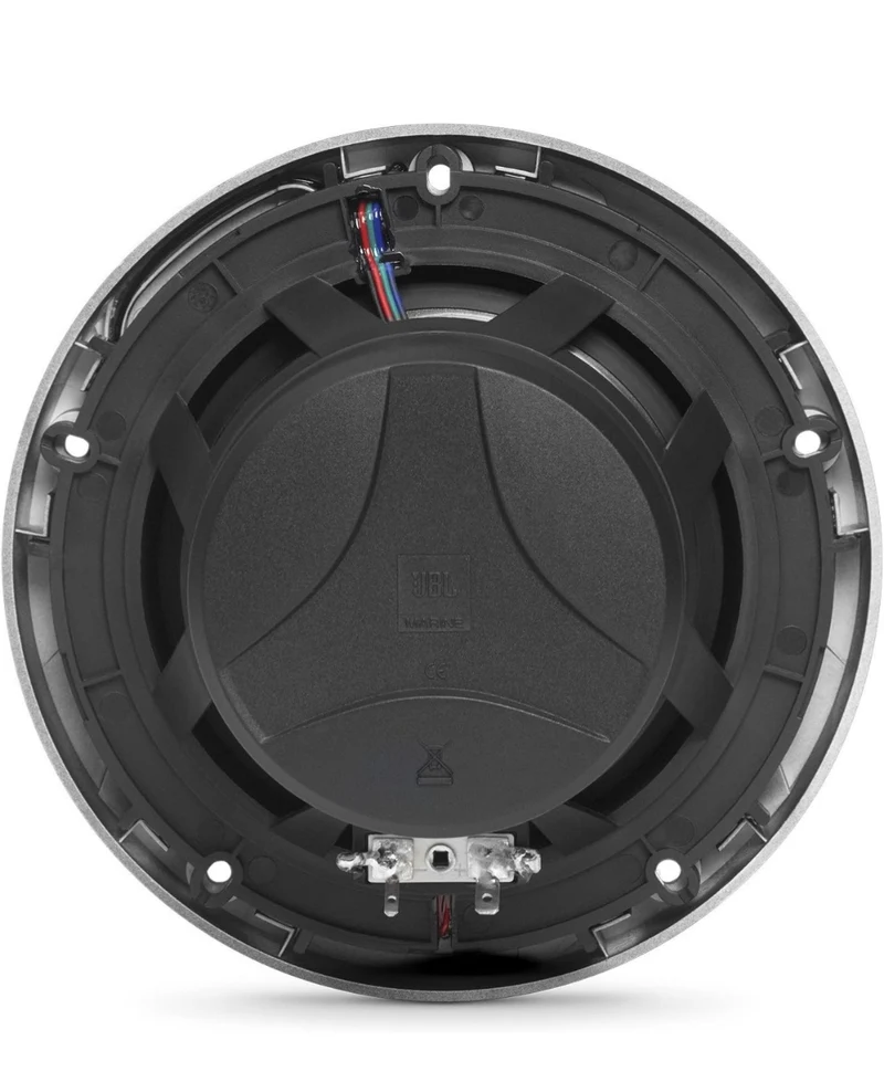 JBL - Marine Series 6-1/2” (160mm) two-way audio multi-element speaker with RGB lighting 75W – White
