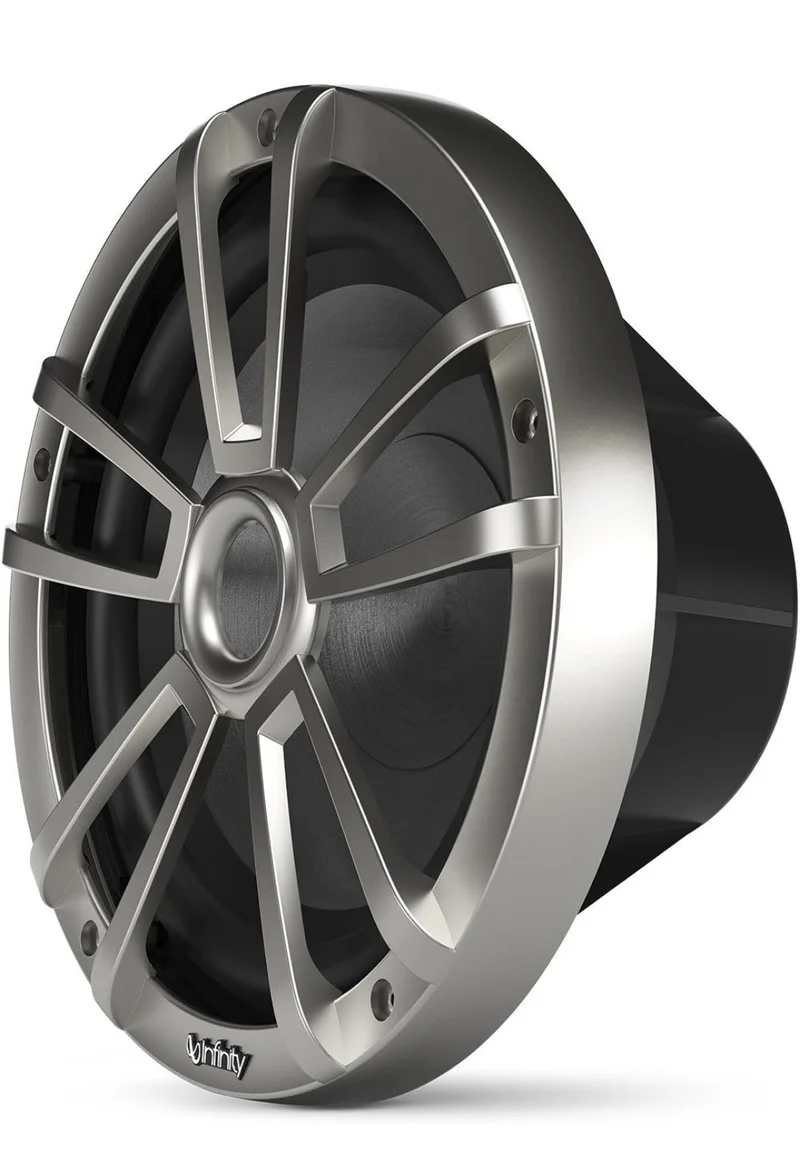 Infinity 1022MLT 10 Inch Marine RGB LED Subwoofer - Titanium (1PC)