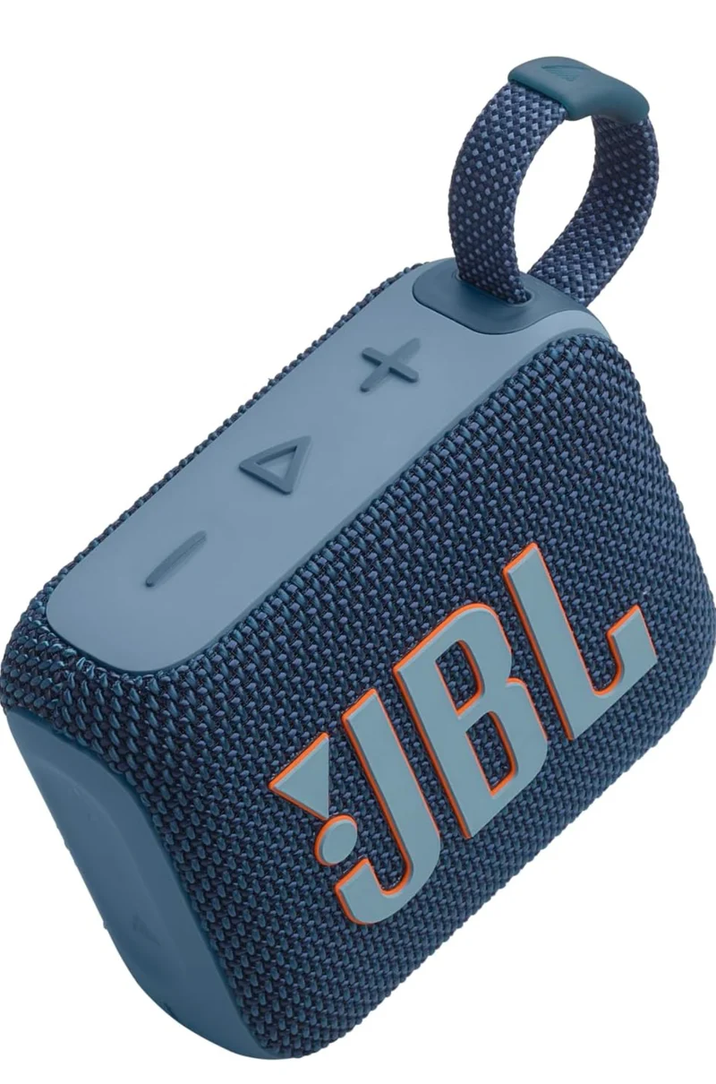 JBL Go 4 - Ultra-Portable, Waterproof and Dustproof Bluetooth Speaker, Big Pro Sound with Punchy bass, 7-Hour Built-in Battery, Made in Part with Recycled Materials (Blue)