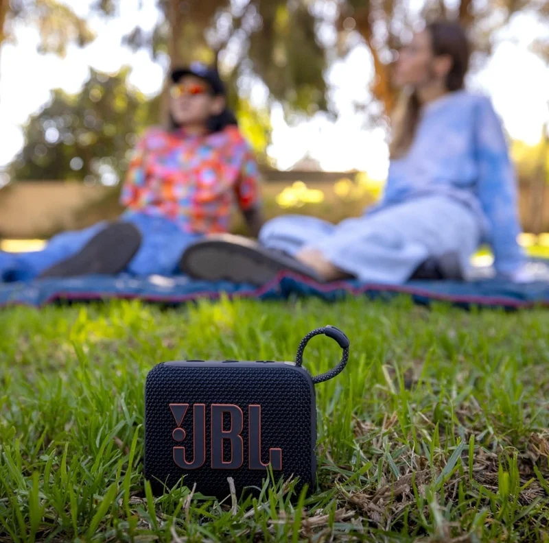 JBL Go 4 - Ultra-Portable, Waterproof and Dustproof Bluetooth Speaker, Big Pro Sound with Punchy bass, 7-Hour Built-in Battery, Made in Part with Recycled Materials (Black)