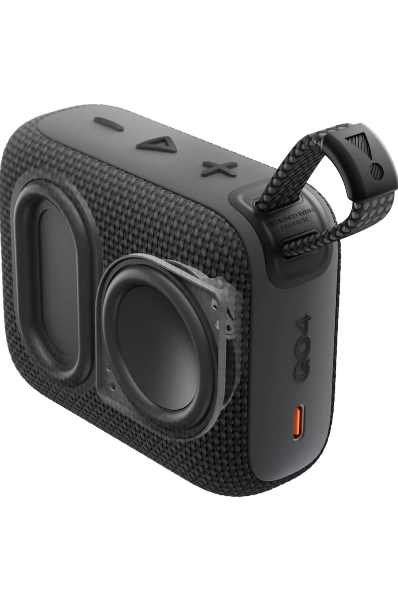 JBL Go 4 - Ultra-Portable, Waterproof and Dustproof Bluetooth Speaker, Big Pro Sound with Punchy bass, 7-Hour Built-in Battery, Made in Part with Recycled Materials (Black)