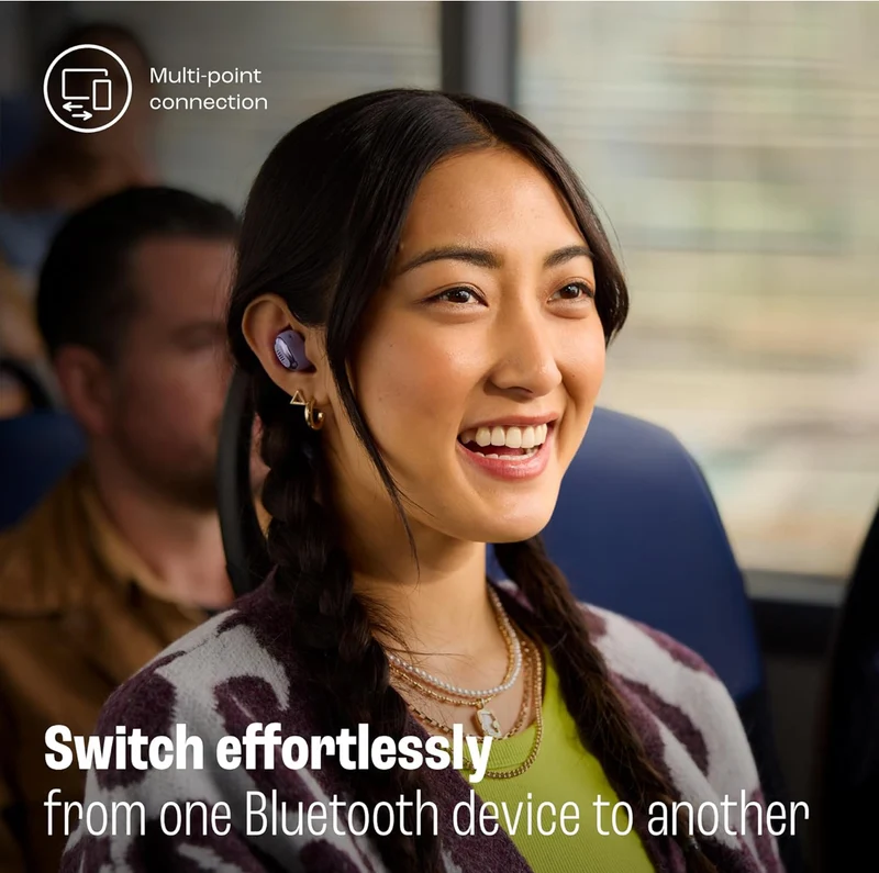 JBL Live Buds 3 - True Wireless Noise-Cancelling Bud-Type Earbuds, 40Hrs Total Playback, Wireless Charging, 6 Mics for Perfect Calls, Multi-Point Connection, IP55 Waterproof and dustproof (Black)
