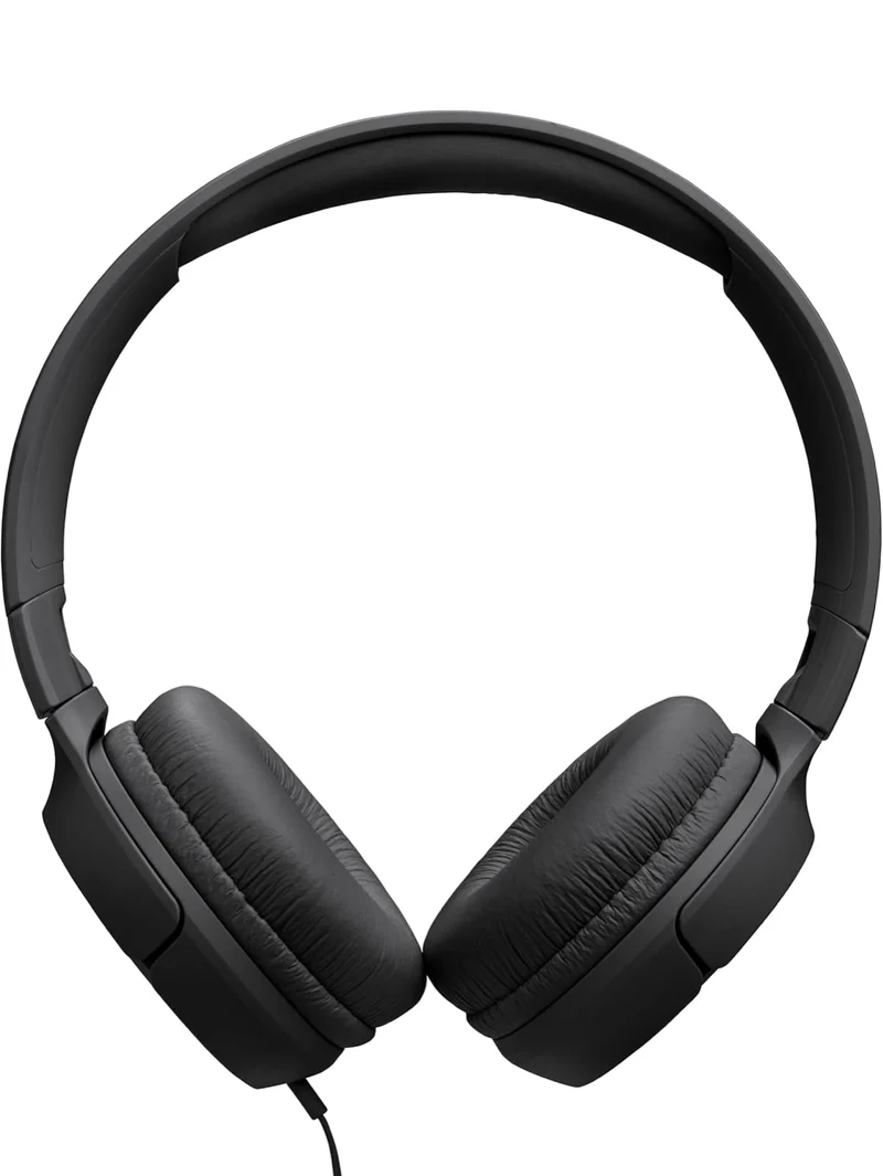 JBL Tune 520C - USB-C Wired on-Ear Headphones with Hi-Res Audio Support, Pure Bass Sound, Comfort fit, USB-C connectivity, 3-Button Remote with Microphone and EQ presets Control (Black)