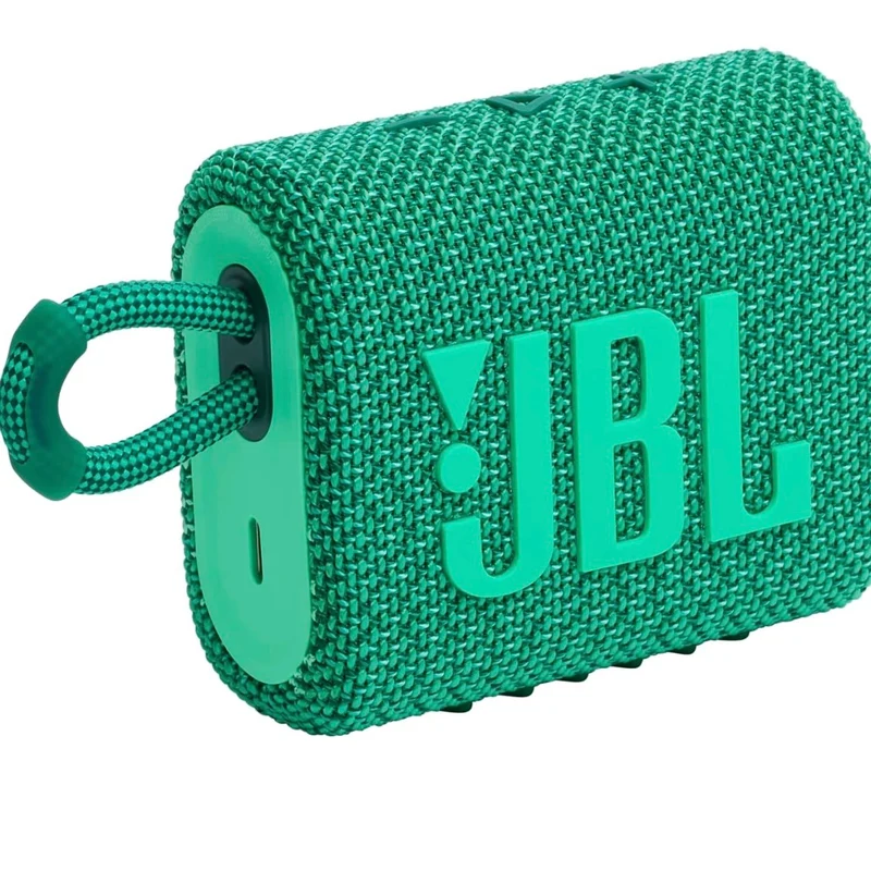 JBL Go 3 Eco - Portable Mini Bluetooth Speaker, big audio and punchy bass, IP67 waterproof- (Eco Green)