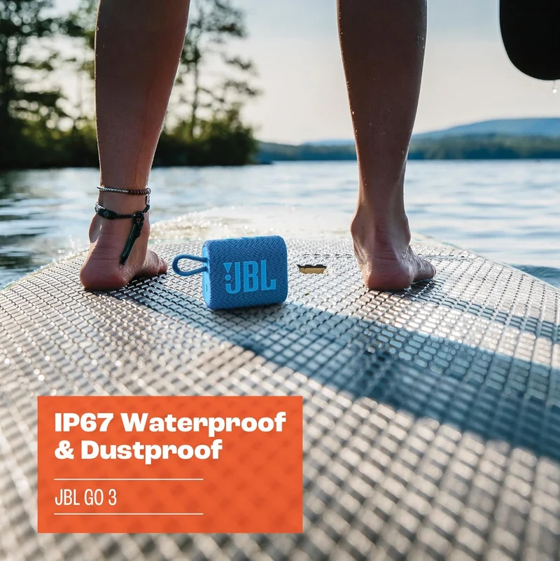 JBL Go 3 Eco - Portable Mini Bluetooth Speaker, big audio and punchy bass, IP67 waterproof- (Eco Green)