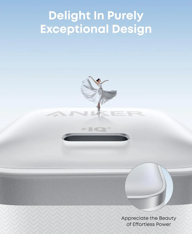 Anker Nano 45W Type C Charger Fast Charging, Compact and Foldable - (White)