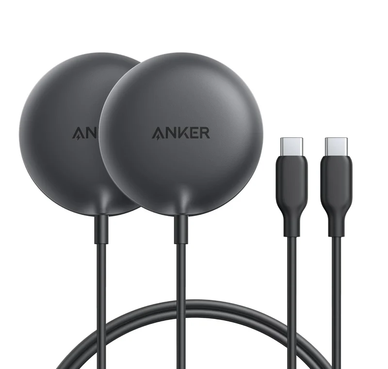 Anker Zolo Magnetic Wireless Charger, 2-Pack Qi2 Certified 15W MagSafe-Compatible - (Black, 2 Pack)