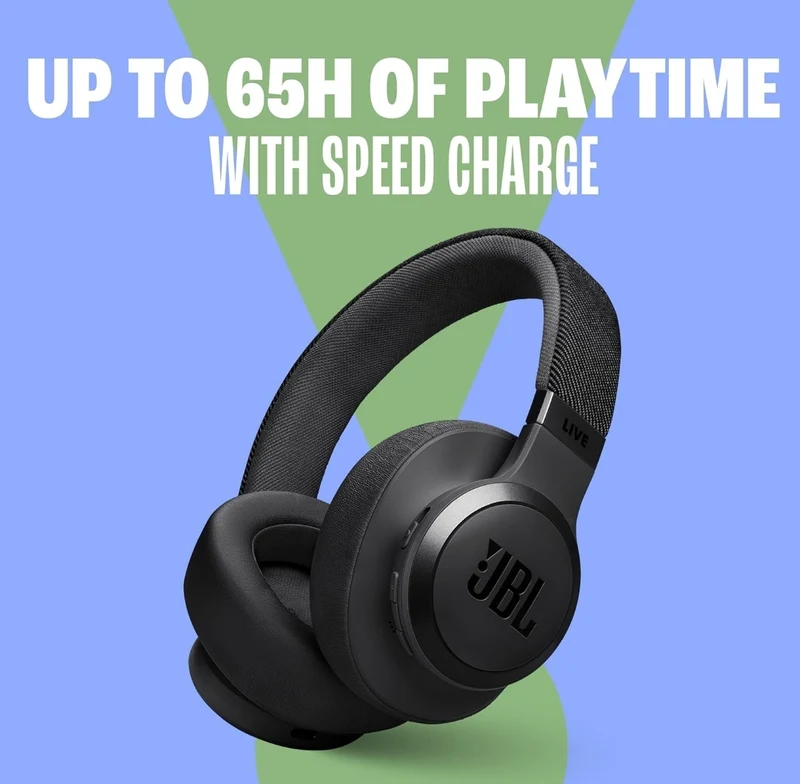 JBL Live 770NC - Wireless Over-Ear Headphones with True Adaptive Noise Cancelling - (Sandstone)