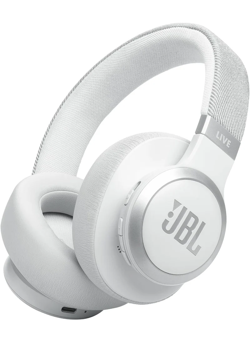 JBL Live 770NC - Wireless Over-Ear Headphones with True Adaptive Noise Cancelling - (White)