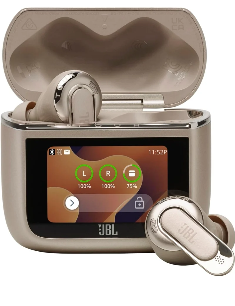JBL Tour Pro 3 - True Wireless Noise Cancelling Earbuds with Smart Charging Case - (Latte)