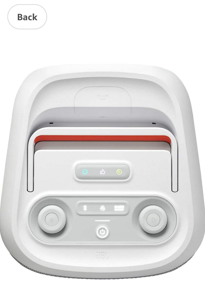 JBL PartyBox Club 120 - Portable Party Speaker with Foldable Handle - (White)