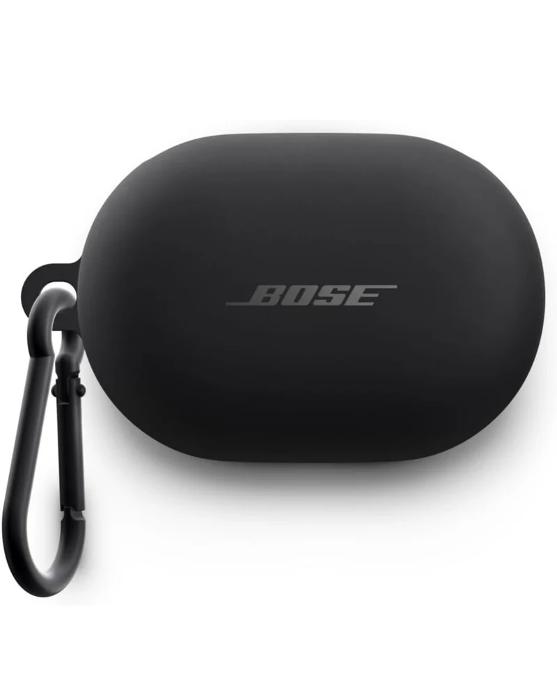 Bose QuietComfort Earbuds Silicone Case Cover, Protective Silicone Exterior- Black