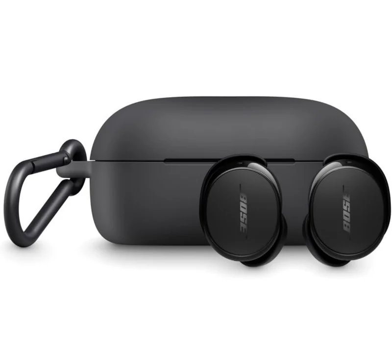 Bose QuietComfort Earbuds Silicone Case Cover, Protective Silicone Exterior- Black
