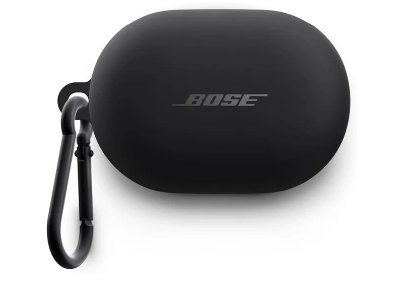 Bose QuietComfort Earbuds Silicone Case Cover, Protective Silicone Exterior- Black