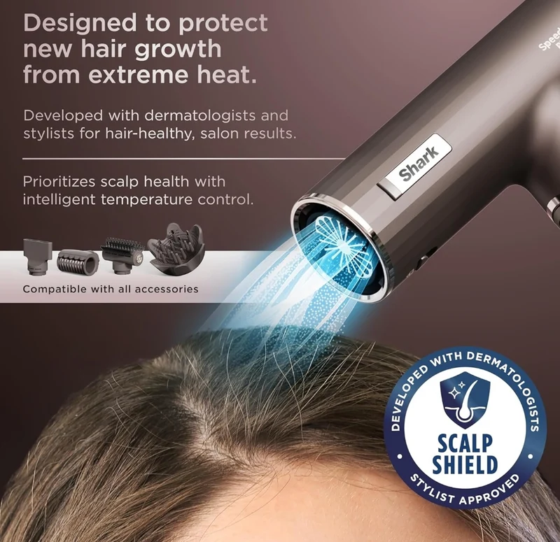 Shark SpeedStyle Pro Flex Professional Performance High-Velocity Hair Dryer System - MS