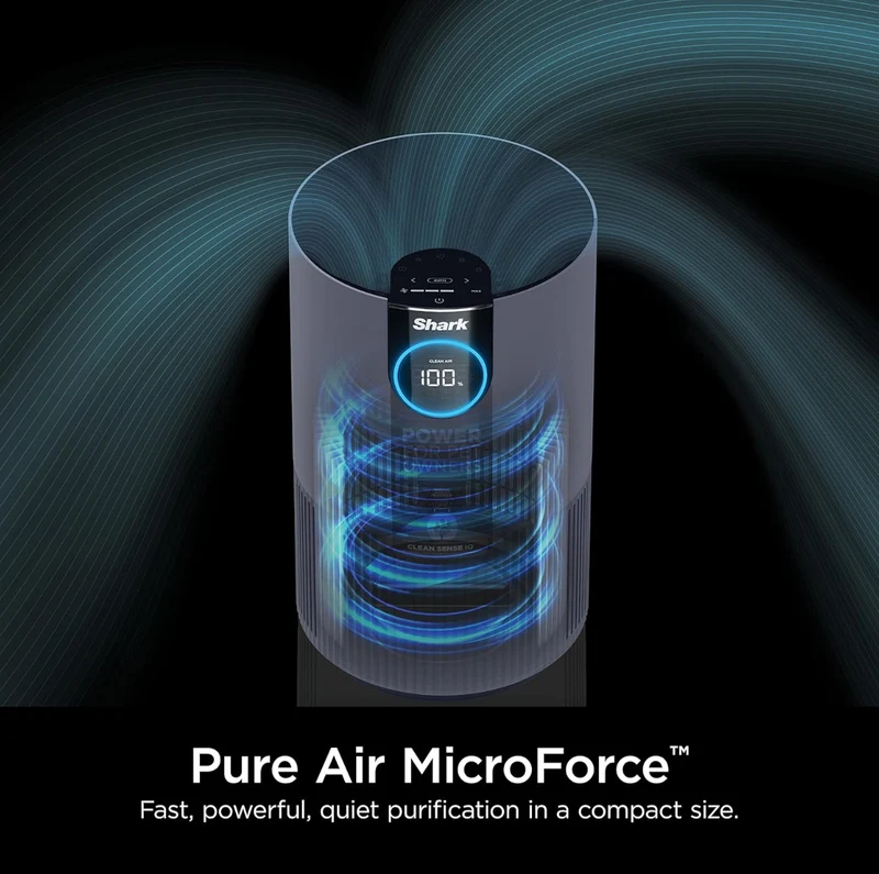 Shark HP102PETPR Clean Sense Air Purifier 500 Sq Ft Small Room
