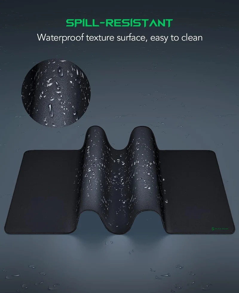 Black Shark Gaming Mouse Pad Desk Mat 47.2” x 23.6”, Oversized Large Desk Pad Manta P4 , Non-Slip - NEW