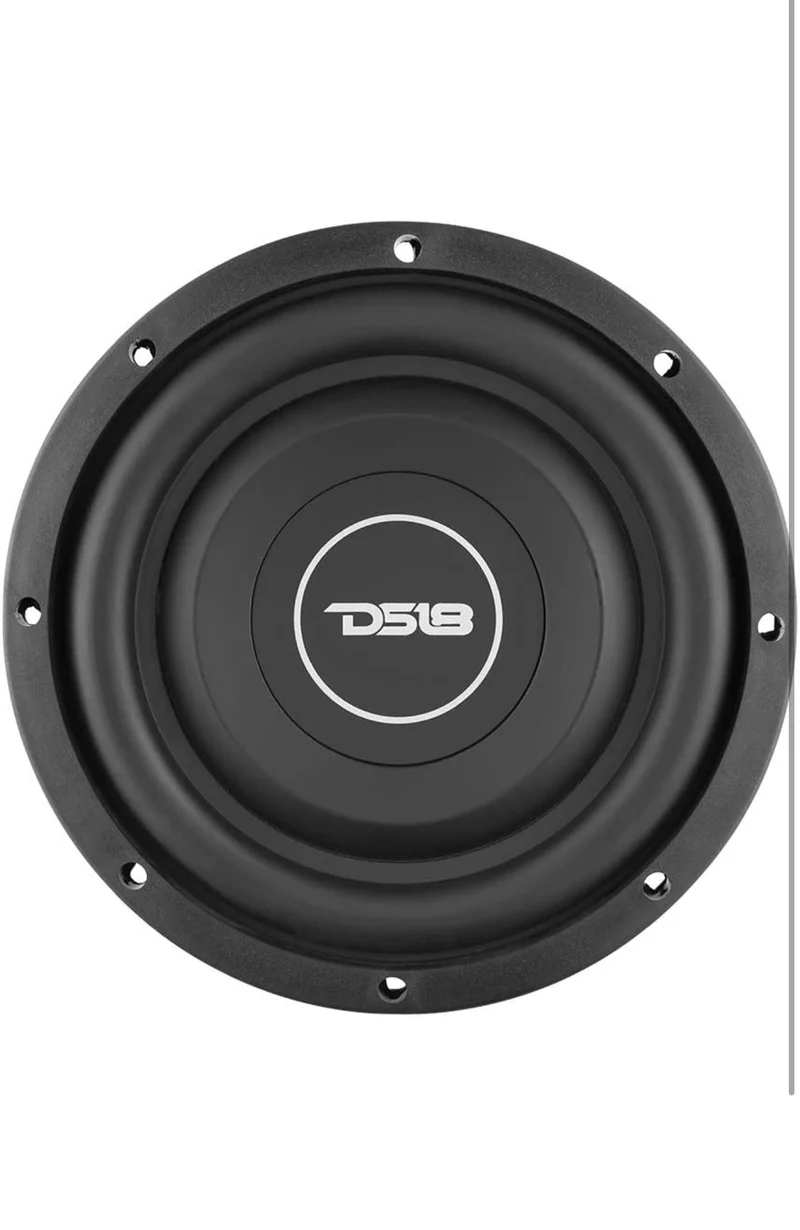 DS18 SRW8.4 8" Shallow Car Subwoofer - 300 Watts, Single Voice Coil, 4-Ohm (1 PC)