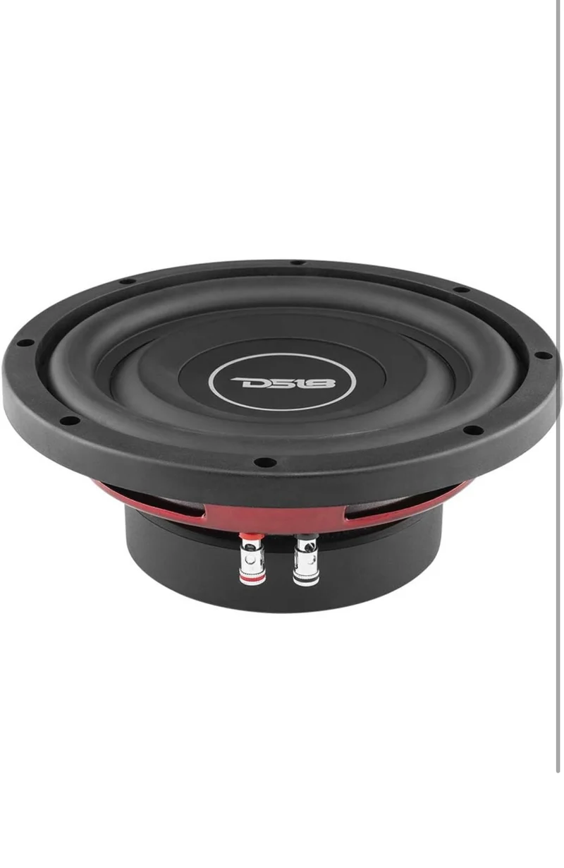 DS18 SRW8.4 8" Shallow Car Subwoofer - 300 Watts, Single Voice Coil, 4-Ohm (1 PC)