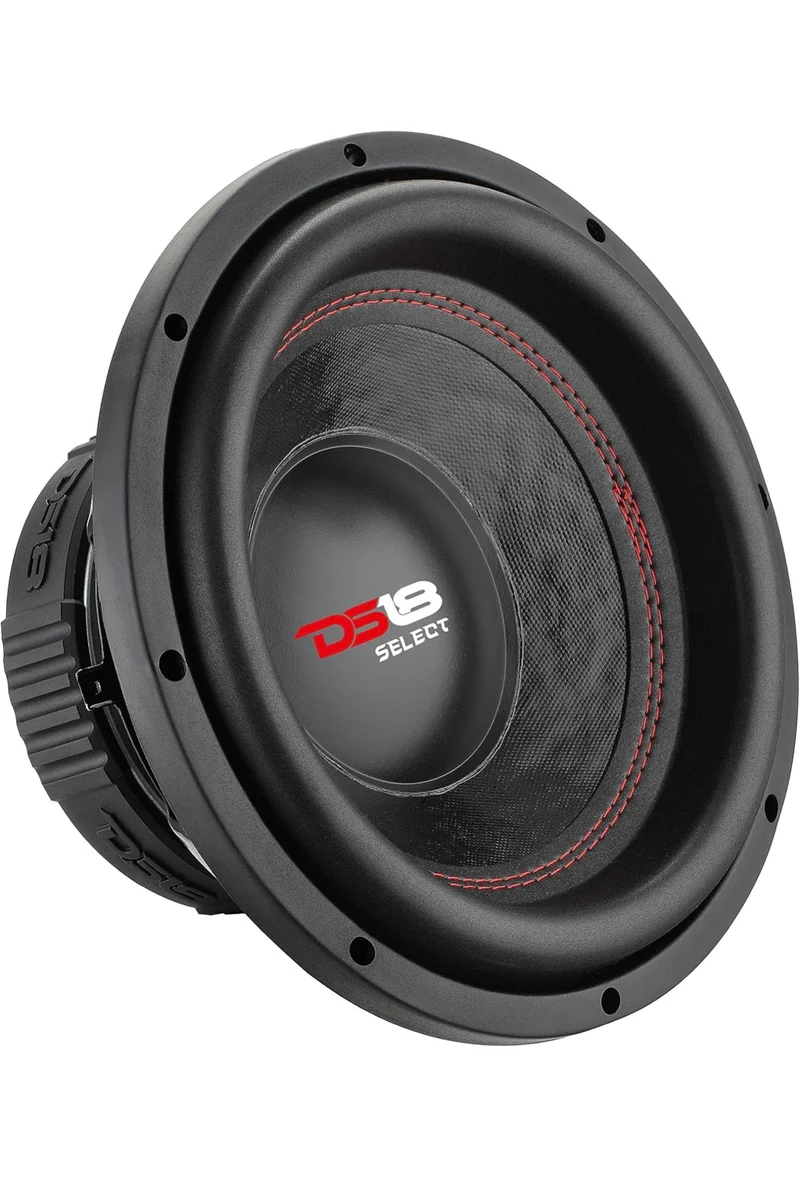 DS18 SLC10S Car Subwoofer Audio Speaker - 10" Single Voice Coil 4 Ohm Impedance, 440W MAX Power Sound System