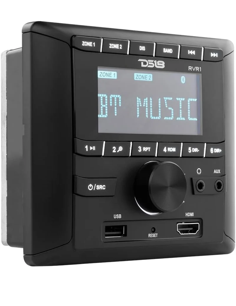 DS18 RVR1 RV Headunit LCD Screen, FM/AM, MP3, USB, HDMI, Bluetooth Receiver for Vehicle RV