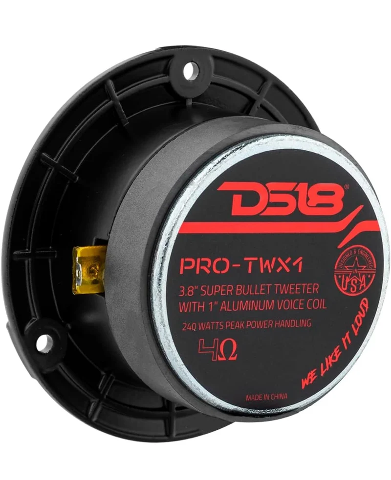 DS18 PRO-TWX1 Super Tweeter 1" Built in Crossover - PRO Tweeters - Pair