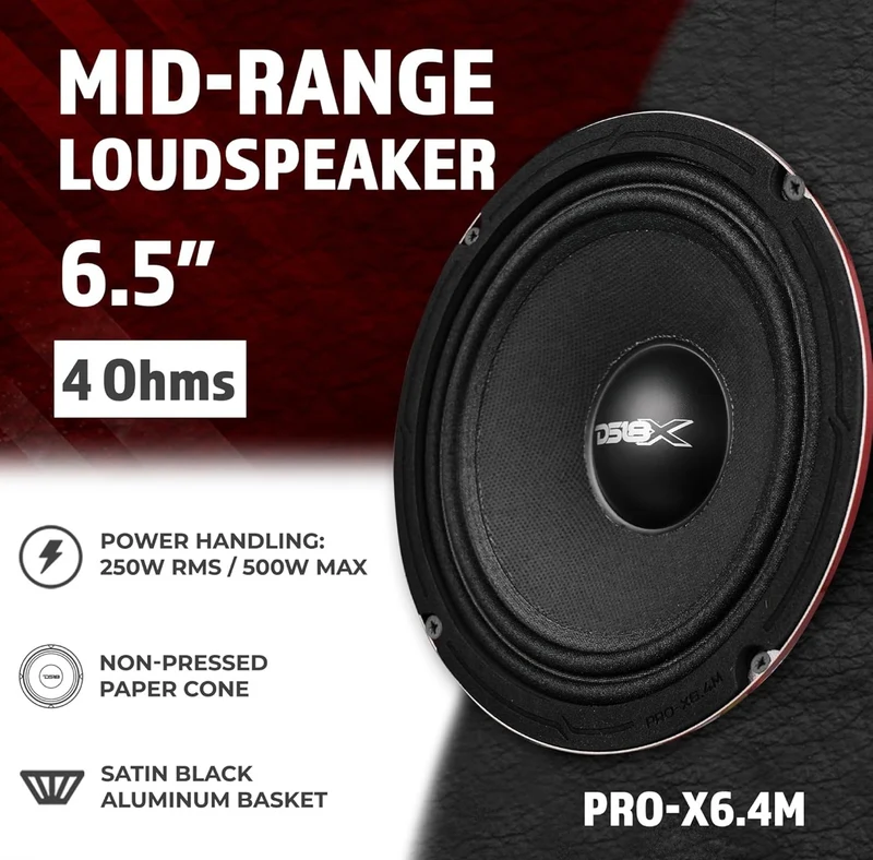 DS18 PRO-X6.4M Loudspeaker - 6.5" Midrange - 1 PC