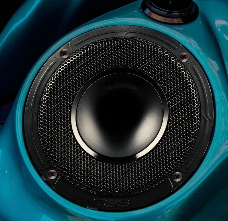 DS18 PRO-HY6MSL 6.5" Shallow Hybrid Mid-Range Car Audio W/ Built-in Driver and Grill Included - 1PC