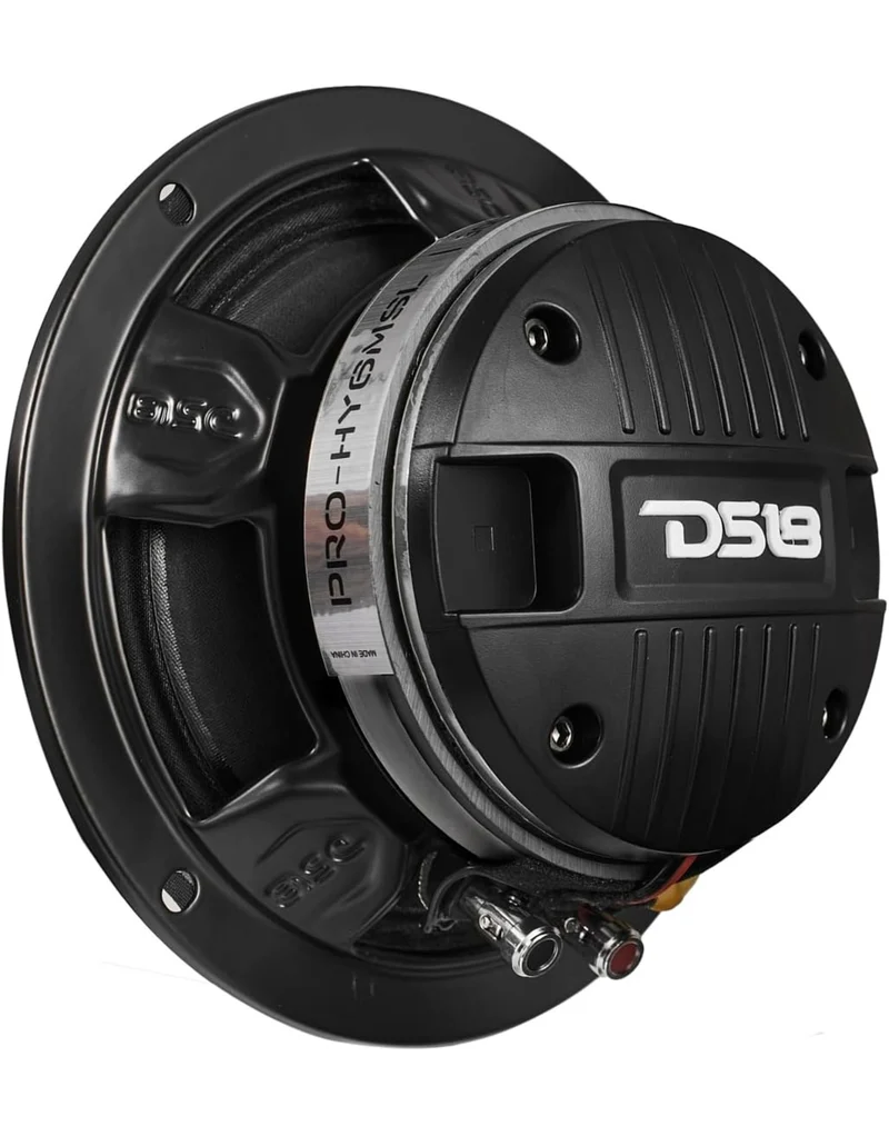 DS18 PRO-HY6MSL 6.5" Shallow Hybrid Mid-Range Car Audio W/ Built-in Driver and Grill Included - 1PC