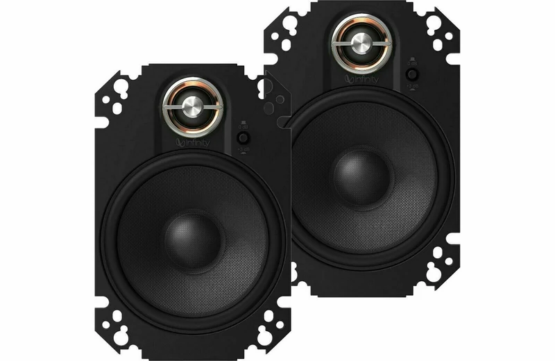 INFINITY KAPPA 4x6" 180 WATT 2-WAY PLATE CAR AUDIO SPEAKERS - NEW