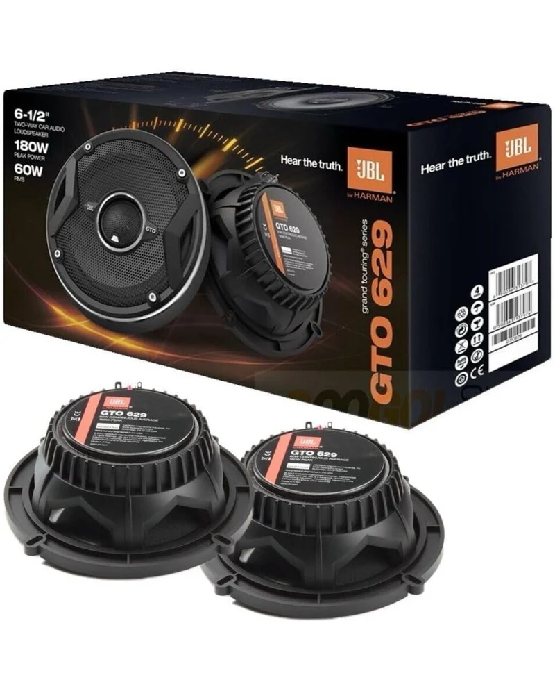 JBL GTO629 6.5 Inches 2-Way Grand Touring Series Car Audio Speakers - PAIR