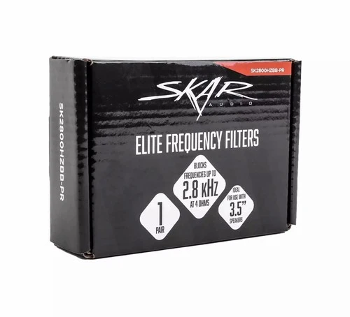 SKAR AUDIO ELITE FREQUENCY FILTERS ELIMINATES FREQUENCIES 0-2.8 kHz AT 4Ω - PAIR